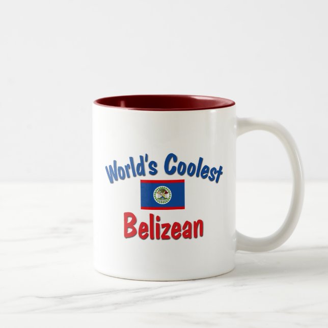 Caneca De Café Em Dois Tons O Belizence o mais fresco (Direita)