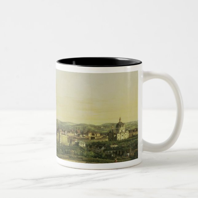Caneca De Café Em Dois Tons O Belvedere de Gesehen, Viena (Direita)
