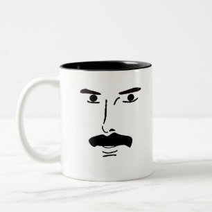 Caneca De Café Em Dois Tons O bigode britânico