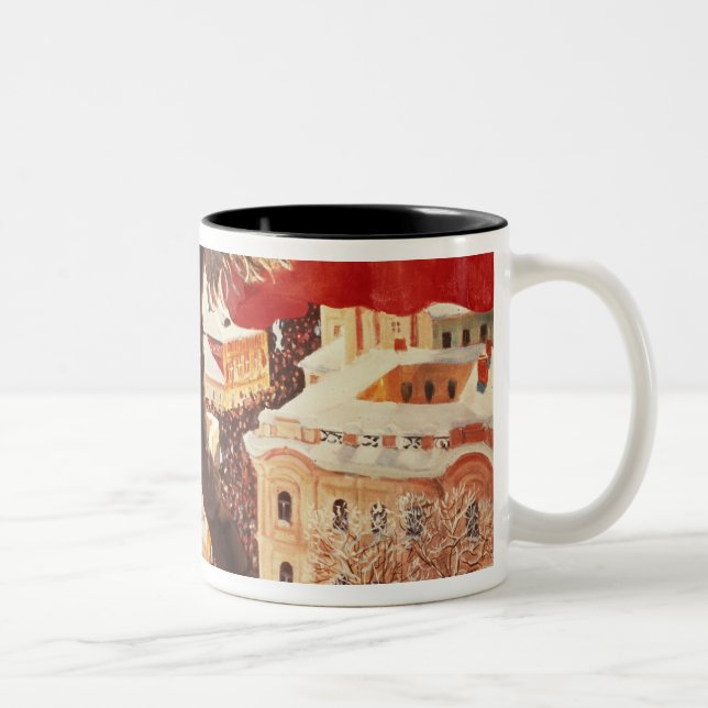 Caneca De Café Em Dois Tons O Bolshevik, 1920 (Direita)