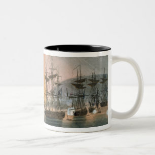 Caneca De Café Em Dois Tons O bombardeio de Argel, o 27 de agosto de 1816, de