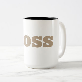 Caneca De Café Em Dois Tons O Boss Mug
