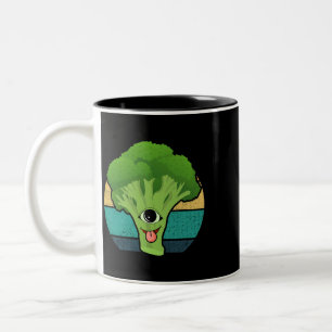 Caneca De Café Em Dois Tons O Broccoli Spirit Vegetables Stem Broccoli