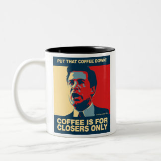 CANECA DE CAFÉ EM DOIS TONS O CAFÉ É APENAS PARA FECHADORES DE NEGÓCIOS