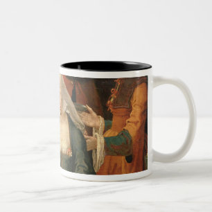 Caneca De Café Em Dois Tons O caixa de fortuna