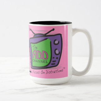 Caneca De Café Em Dois Tons O Canal ADD: Focamos Em Distrações