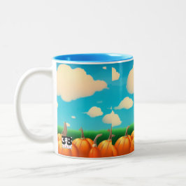 Caneca De Café Em Dois Tons O Canteiro de Abóboras