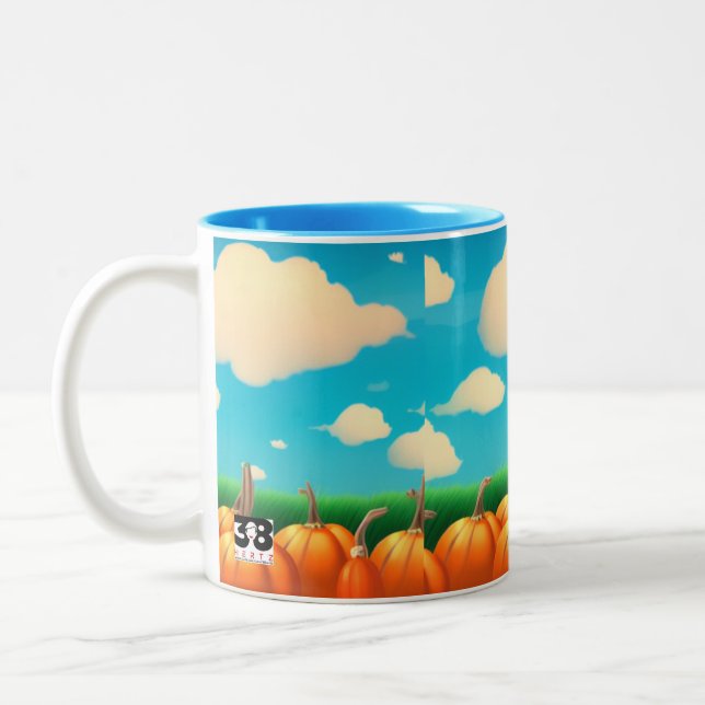 Caneca De Café Em Dois Tons O Canteiro de Abóboras (Esquerda)
