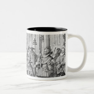 Caneca De Café Em Dois Tons O casamento dobro em Louis XIII a Anne