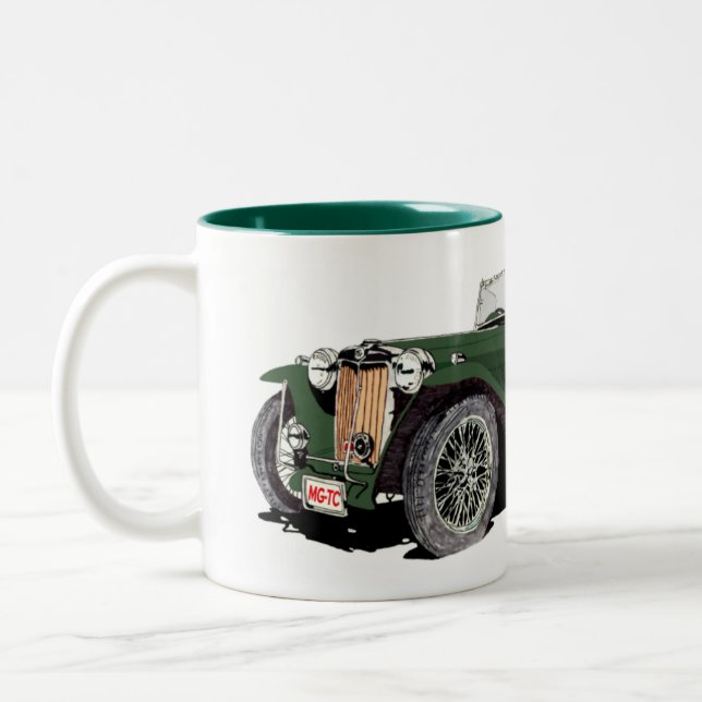 Caneca De Café Em Dois Tons O Centro Verde (Esquerda)
