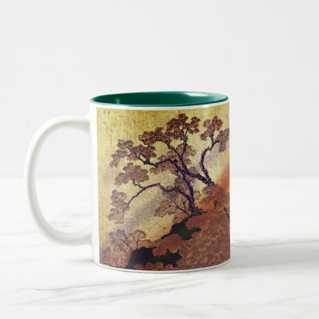 Caneca De Café Em Dois Tons O céu é uma Floresta (Esquerda)