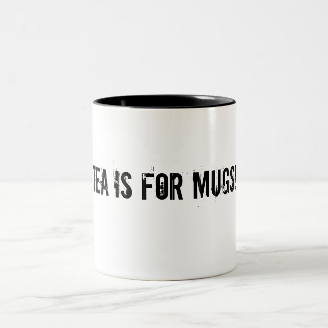 Caneca De Café Em Dois Tons O chá é para canecas! (Centro)