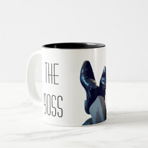 Caneca De Café Em Dois Tons O Chefe