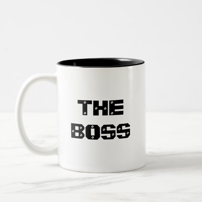 CANECA DE CAFÉ EM DOIS TONS O CHEFE (Esquerda)