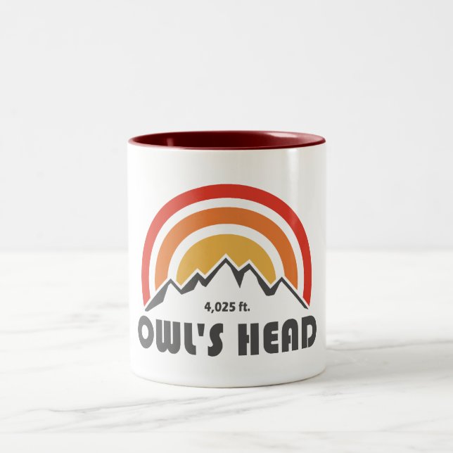 Caneca De Café Em Dois Tons O Chefe de Owl New Hampshire (Centro)