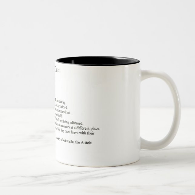 Caneca De Café Em Dois Tons O chefe grande (Direita)