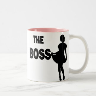 Caneca De Café Em Dois Tons O chefe < is female > lado duplo