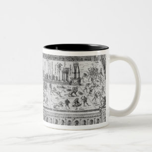 Caneca De Café Em Dois Tons O circo Maximus em Roma, c.1600