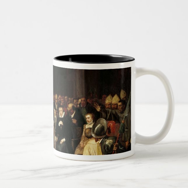 Caneca De Café Em Dois Tons O colóquio de Poissy em 1561, 1840 (Direita)