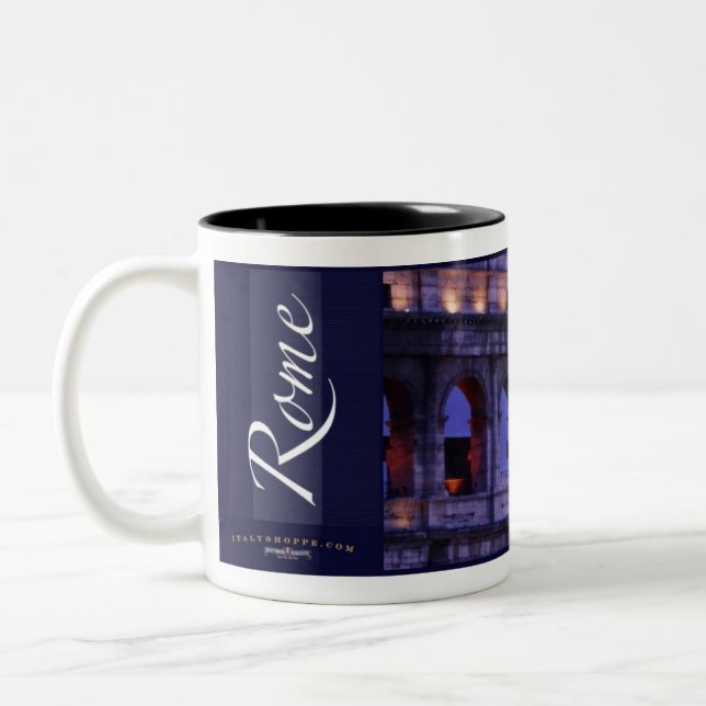 Caneca De Café Em Dois Tons O Colosseum romano (Esquerda)