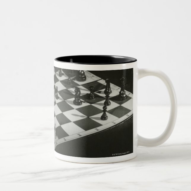 Caneca De Café Em Dois Tons O conselho de xadrez (Direita)