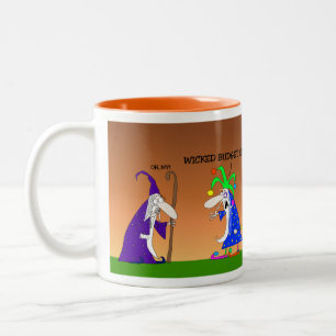 Caneca De Café Em Dois Tons O contador do Assistente de Excelentes e o Jester