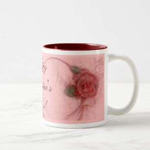 Caneca De Café Em Dois Tons O ~ COR-DE-ROSA dos NAMORADOS no rosa