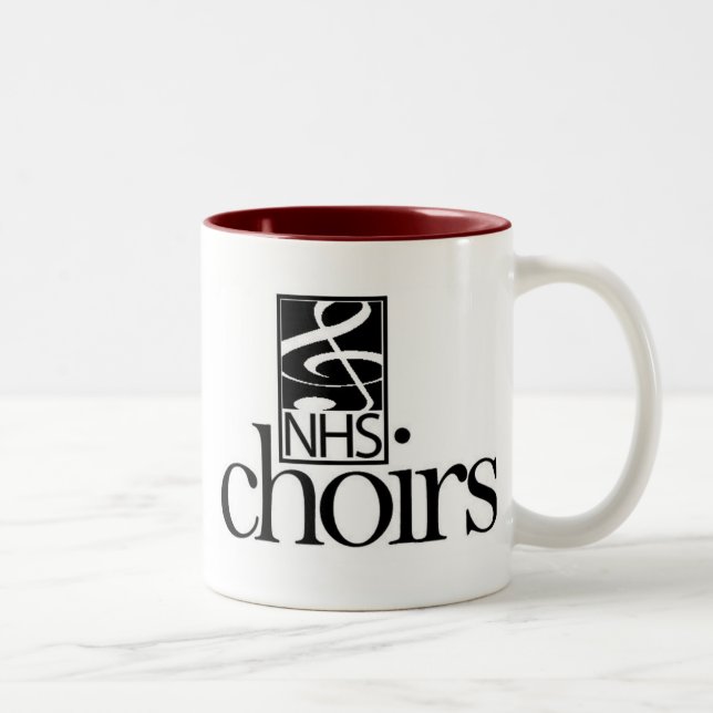 Caneca De Café Em Dois Tons O coro de NHS agride (Direita)