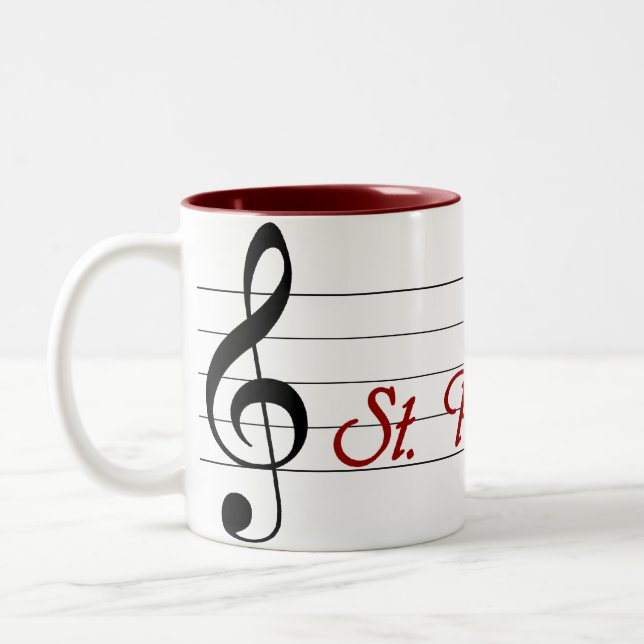 Caneca De Café Em Dois Tons O coro de St Paul (Esquerda)