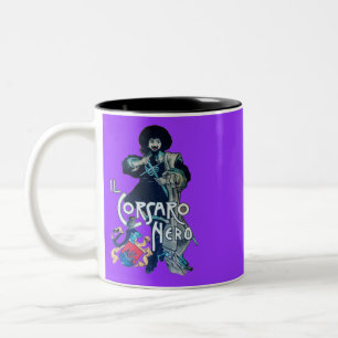 CANECA DE CAFÉ EM DOIS TONS O CORSAIR PRETO