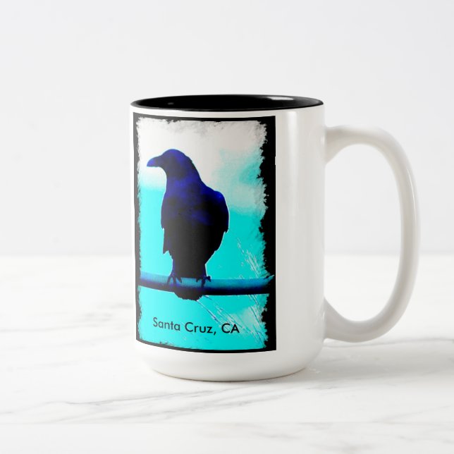 Caneca De Café Em Dois Tons O corvo (Direita)