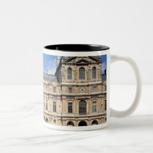 Caneca De Café Em Dois Tons O Cour Carree e o pavilhão de l'Horloge