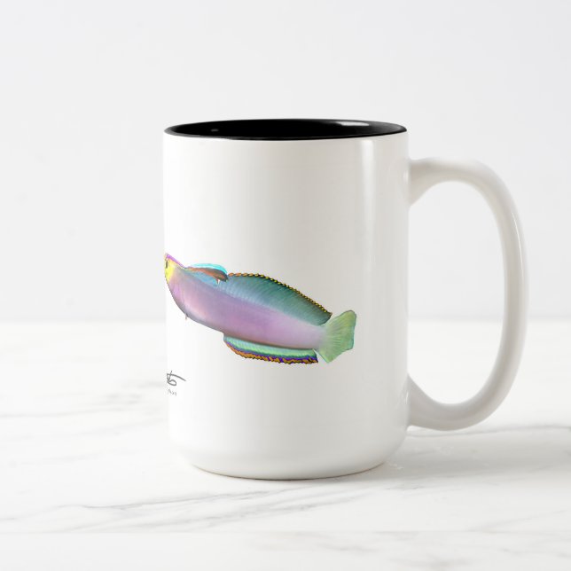 Caneca De Café Em Dois Tons O Dartfish de Helfrich, helfrichi de Nemateleotris (Direita)