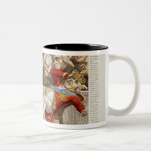 Caneca De Café Em Dois Tons O decreto imperial a George III (Direita)