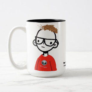 Caneca De Café Em Dois Tons O desastre contra Mug "Sou Diferente"