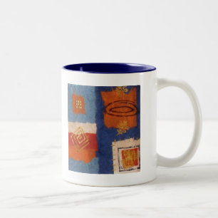 Caneca De Café Em Dois Tons O desenhista esquadra o aniversário