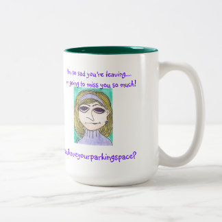 Caneca De Café Em Dois Tons O design Snooty das irmãs