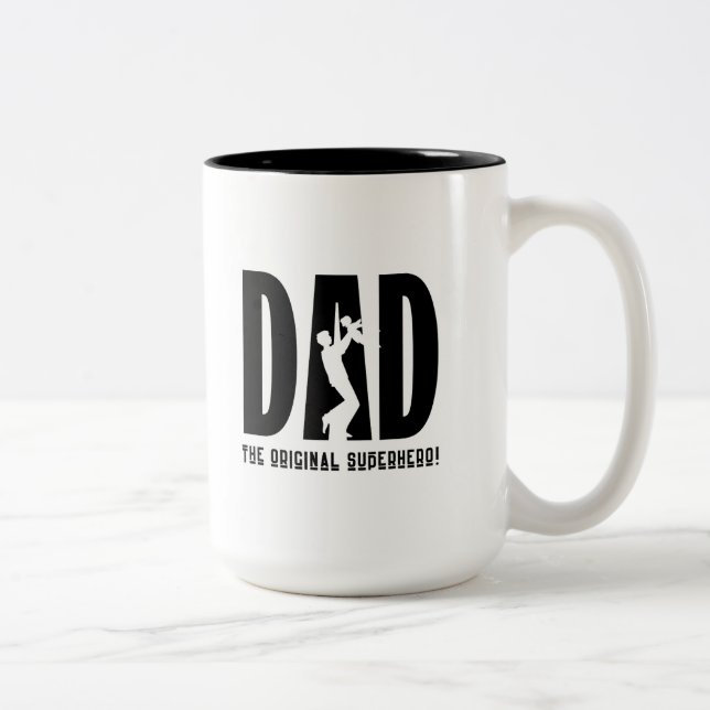 Caneca De Café Em Dois Tons O Dia do Pai Mug (Direita)