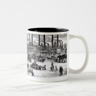 Caneca De Café Em Dois Tons O dique, Nova Orleães