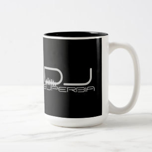Caneca De Café Em Dois Tons O DJ feito sob encomenda agride