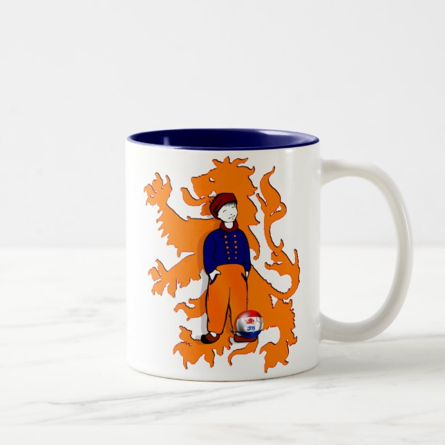 Caneca De Café Em Dois Tons O Dutch tradicional holandês obstrui a engrenagem (Direita)