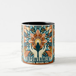 Caneca De Café Em Dois Tons O empoderamento começa dentro de você