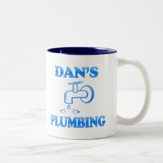 Caneca De Café Em Dois Tons O encanamento de Dan