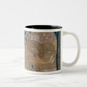 Caneca De Café Em Dois Tons O Entombment, escola de Moscovo, 1678