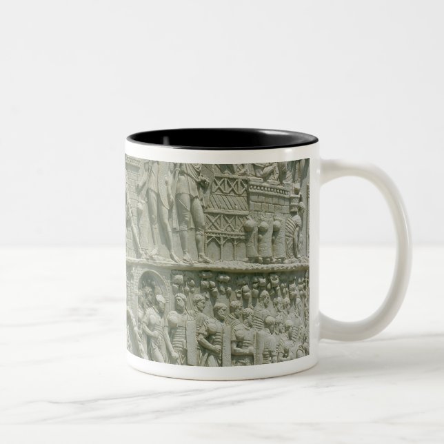 Caneca De Café Em Dois Tons O exército romano que cruza o Danúbio (Direita)