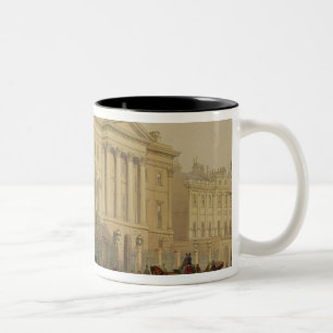 Caneca De Café Em Dois Tons O exterior da casa de Apsley, 1853, por J. Dillon