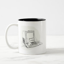 O fantasma em minha "caneca do Mac antigo" da