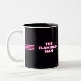 Caneca De Café Em Dois Tons O Flamingo Man & Lady Rosé
