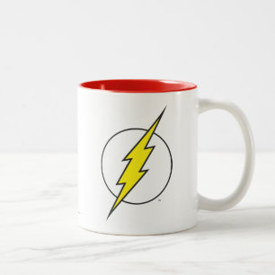 Caneca De Café Em Dois Tons O Flash   Bolsa de raios