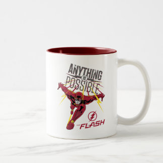Caneca De Café Em Dois Tons O Flash | "Tudo É Possível"